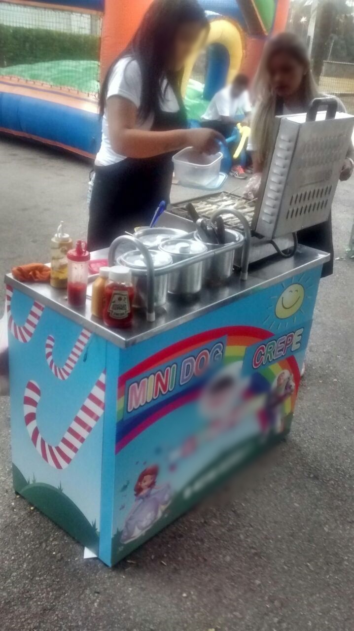 aluguel de carrinho hot dog festa infantil em alphaville